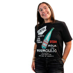 T1E1 Recuerde Que... - Camiseta Negra Diseño Cartel Vintage Marmolejo - Algodón 100% - Mutantu Original