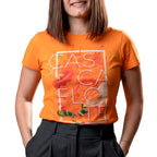 Detalle Frontal Camiseta T1E02 CASCAFLOTE - Orgullo Gastronómico - Algodón 100% - Mutantu Original