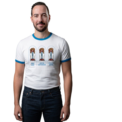 Camiseta T1E03 - FUENTES - Mosaicos Balneario Marmolejo - Algodón 100% -  Mutantu Original