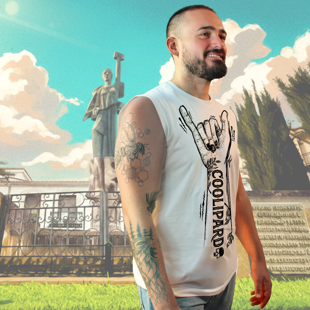 Camiseta Blanca T1E04 COOLIPARD💀 - Orgullo Culipardo - Mutantu Original