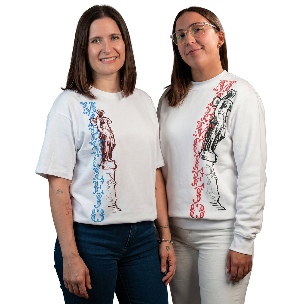 Camiseta y Sudadera T1E05 DIOSA HIGEA - Icono Balneario Marmolejo - Algodón 100% - Mutantu Original