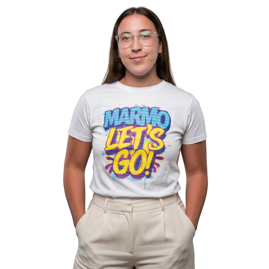 Camiseta Color T1E09 MARMOLET'S GO - Estilo Graffiti Culipardo - Algodón 100% - Mutantu Original