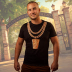 Camiseta Negra T1E10 AGÜISTRAP - Icono Balneario Marmolejo - Mutantu Original